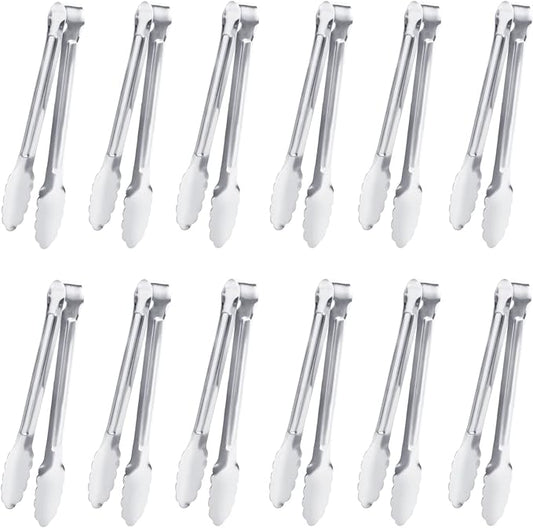 Serving Tongs, Buffet Tongs, Dmoera Stainless Steel Food Tong Serving Tong by Must-havesForYourKitchen