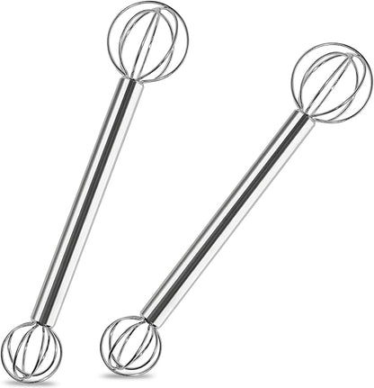 Stainless Steel Measuring Whisk, Double-Ended Whisk by Webake