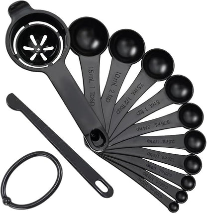 DOTINGHUX Measuring Spoons, Plastic Measuring Spoons Set by DOTINGHUX