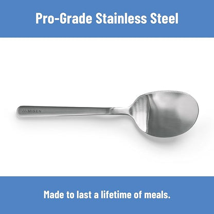 Misen Serrated Chef Spoon – Stainless Steel Multipurpose Cooking Spoon - Image 4