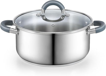 Cook N Home 5.5-Quart Sauce Pot Stainless Steel Stockpot by CookNHome