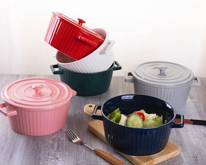 WHJY Green Colorful Ceramic Casserole Dish - Image 5