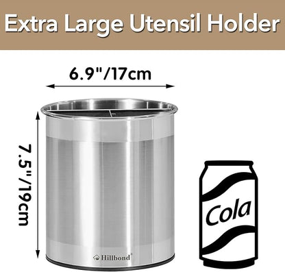 Hillbond 7.5x6.9 Inch EXTRA LARGE Utensil Holder - Image 3