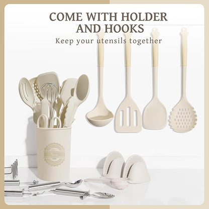 Kikcoin 43Pcs Large Kitchen Utensils Set - Image 7