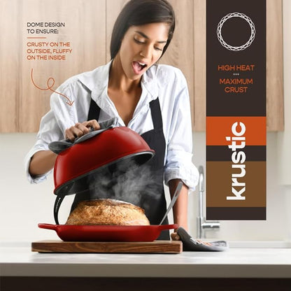 Krustic Enameled Cast Iron Dutch Oven - Image 5