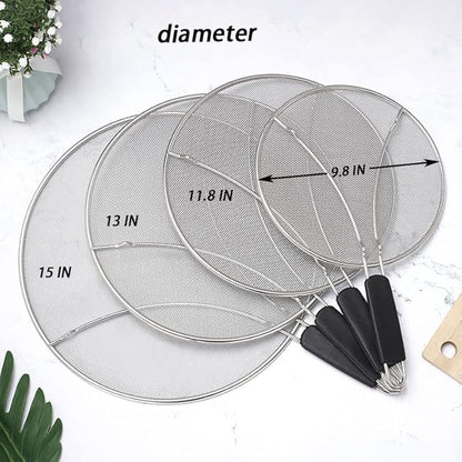 Large Splatter Screen for Frying Pan, 15 Inch Stainless Steel Grease Splatter - Image 7