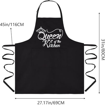 Funny Aprons for Women with Pockets, Kitchen Cooking Grilling Bbq Cute Chef - Image 6