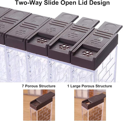 12 PCS Spice Shaker Jars, Salt and Pepper Shakers Set, Seasoning Shaker Boxes - Image 3