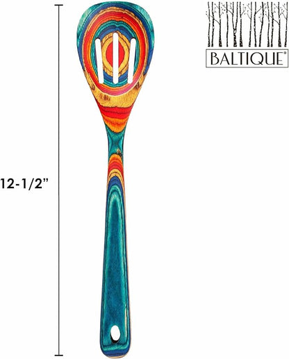 Totally Bamboo Baltique Montego Bay Collection 12-1/2" Wooden Slotted Cooking - Image 6