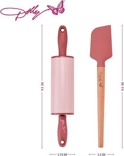 Dolly Parton Mini Spatula and Rolling Pin Set, 2 Piece - Image 2
