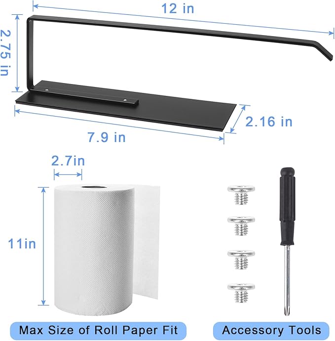 Paper Towel Holder, Magnetic Paper Towel Holder - Image 2