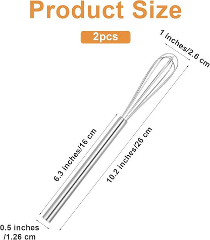 Ptwola 2 Pack Mini Whisk Small Whisks - Image 2
