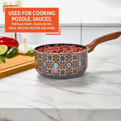 IMUSA 2 Quarts Talavera Nonstick Saucepan - Image 6