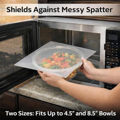 HIC Kitchen Splatter Guards for Microwave, BPA Free - Image 2