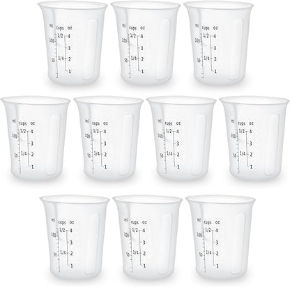 Silicone Measuring Cups Set 10Pcs 125ml by SwigranceQualityCreativity