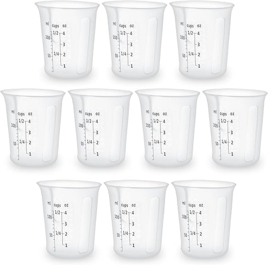 Silicone Measuring Cups Set 10Pcs 125ml by SwigranceQualityCreativity