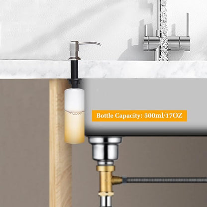 Soap Dispenser for Kitchen Sink, Built in Sink Soap Dispenser Lotion Dispenser - Image 3