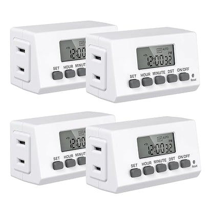 BN-LINK Indoor Digital Timer Outlet, 24 Hour Light Timer Easy Programmable by BN-LINK