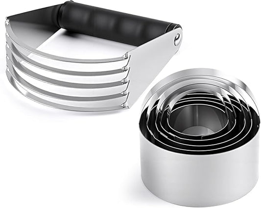 Ninsula Pastry Cutter Set, Stainless Steel Professional Pastry Blender by Unknown