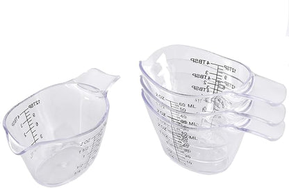 4 Pack Small Measuring Cups, 2oz/60ml Mini Measuring Cup by MiziDo