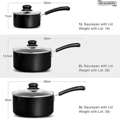 MICHELANGELO Nonstick Saucepan - Image 7