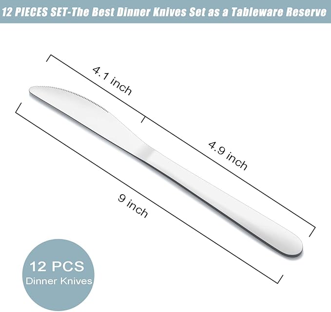 12 Pieces Butter Knives Set - Image 2