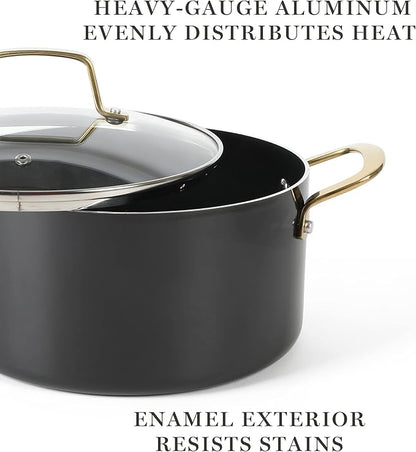 Martha Stewart Lockton 14 Piece Premium Non-Stick Heavy-Gauge Aluminum Cookware - Image 7