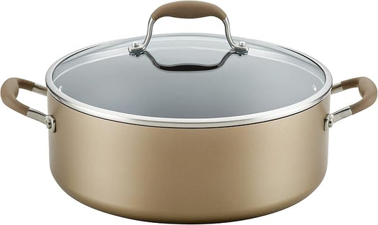 Anolon Advanced Home Hard-Anodized Nonstick Wide Stock Pot/Stockpot by Anolon