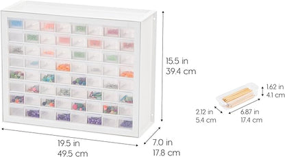IRIS USA Small Parts Storage Cabinet, Made in USA, 64-Drawer Organizer Chest - Image 3