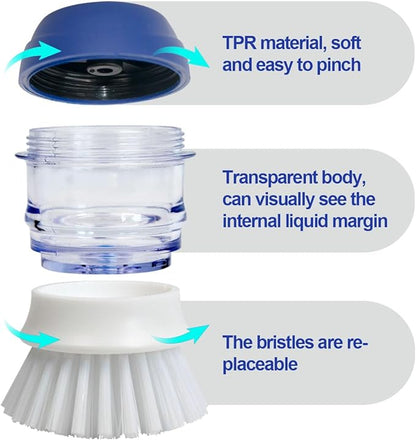 CELOX 2 Pack Dish Brush with Soap Dispenser - Image 5