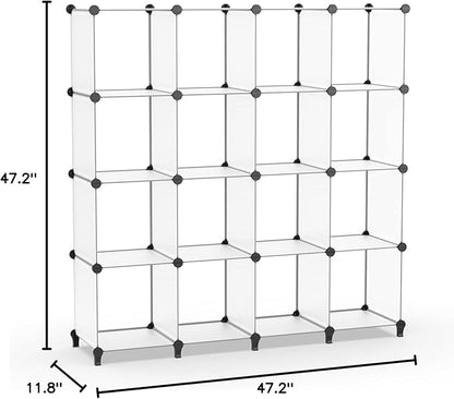 HOMIDEC Closet Organizers and Storage, 16 Cube Storage Organizer, Closet - Image 3