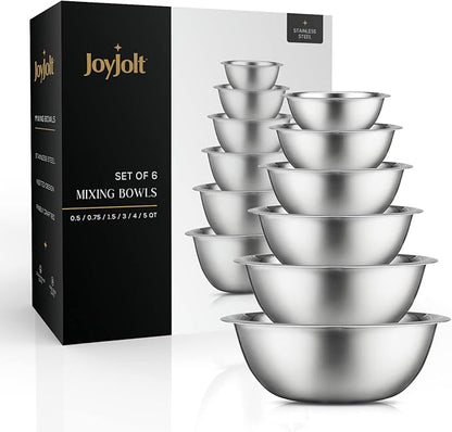 JoyJolt Stainless Steel Mixing Bowl Set - Image 6