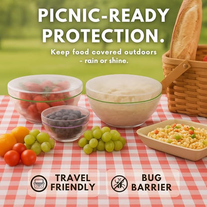 20 Bowl Covers - Reusable Plastic Food Covers - Image 6