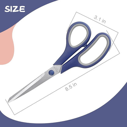 Scissors 8.5 Inch scissors all purpose Bulk Set of 3, Scissors - Image 2