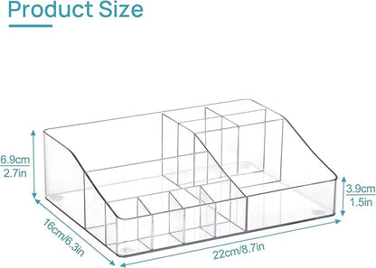 Vtopmart 1 Tier Clear Makeup Organizer - Image 3