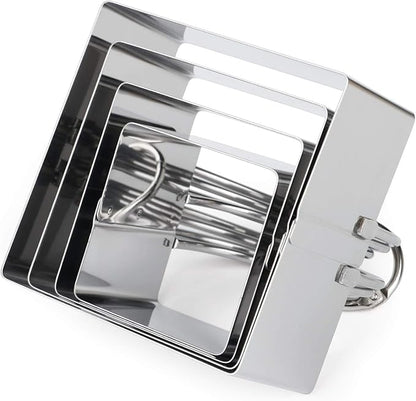 HULISEN Square Biscuit Cutter Set, Stainless Steel Cookies Cutter - Image 5