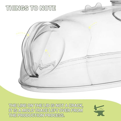Microwave Splatter Cover for Food, Integrated Handle, Splatter Guard, 10” Plate - Image 5