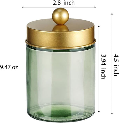 3 Pack Apothecary Jar Canisters Bathroom Vanity Organizer - Image 7