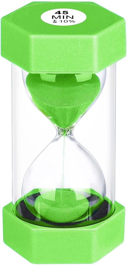Hourglass 45 Minute Sand Timer, Colorful Hour Glass Sandglass by YLTIMER