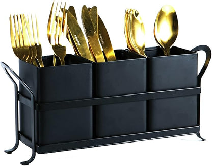 NelyBet Flatware, Kitchen Utensil & Silverware Caddy Organizer Bin Holder by NelyBet