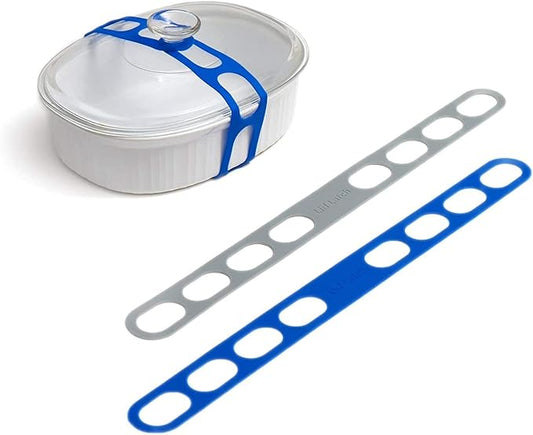 Lid Latch the reusable universal lid securing strap by Mella