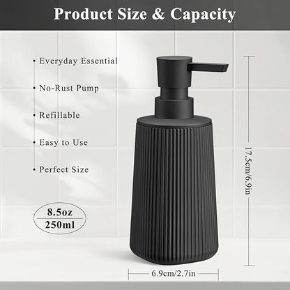 Black 2 Pack Hand Soap Dispensers Set - Image 3