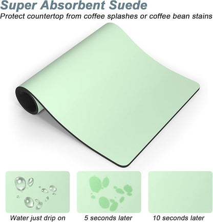 Rnivvi Coffee Mat, Hide Stain Rubber Backed Absorbent Dish Drying Pad - Image 3