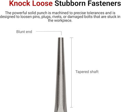 TEKTON 3/32 Inch Solid Punch | 66072 | Made in USA - Image 2