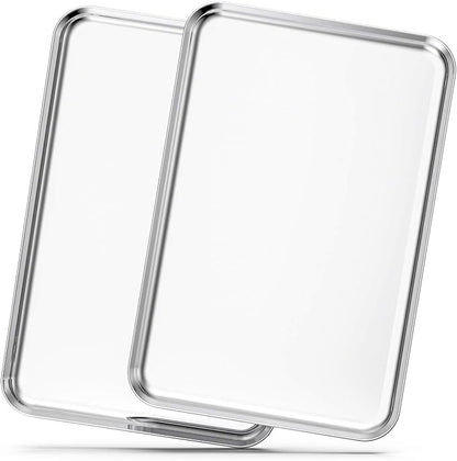 Baking Sheets Set of 2, Bastwe 20 inch Stainless Steel Bakeware Baking Pans by BASTWE