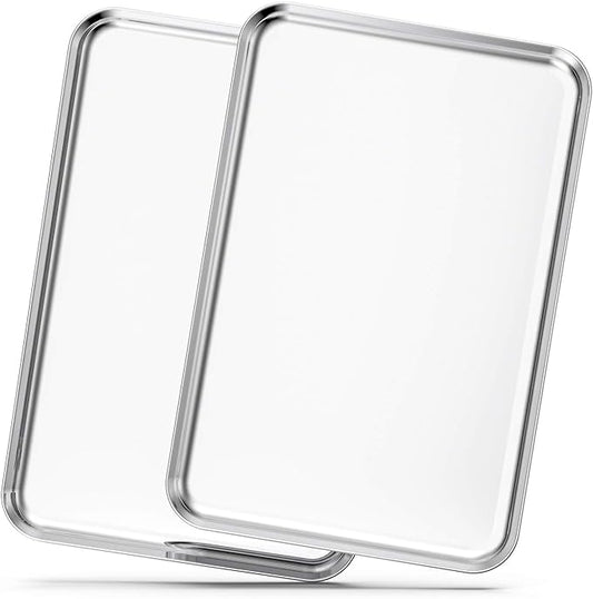 Baking Sheets Set of 2, Bastwe 20 inch Stainless Steel Bakeware Baking Pans by BASTWE