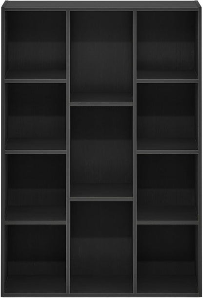 Furinno LUDER Book Shelf, 11-Cube Bookshelf, Reversible Bookcase, 9.4 x 29.1 x - Image 7