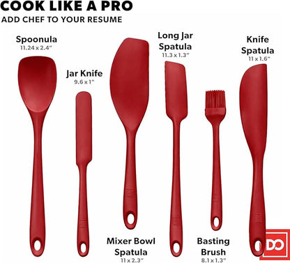 DI ORO 6-Piece Silicone Spatula Set - Image 3