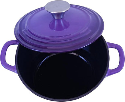 Flavehc Dutch Oven Pot with Lid 2.8 qt Cast Iron Dutch Oven - Image 8