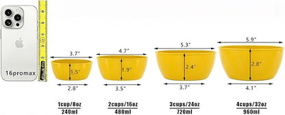4-Piece Classic Plastic Prep Bowls - Image 2